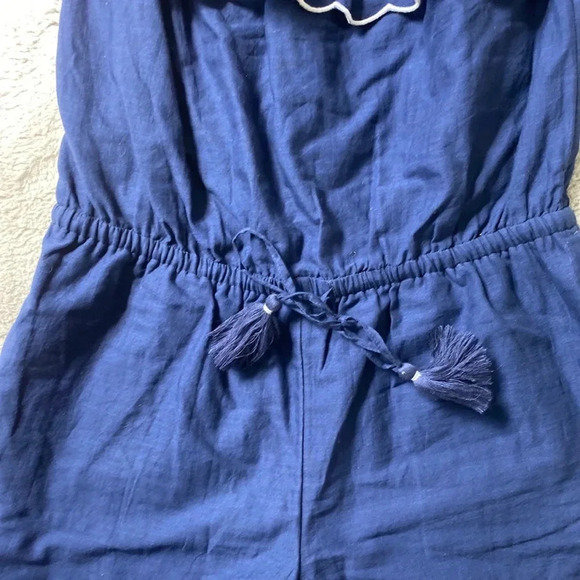 Vineyard vines navy strapless romper 100% cotton size XS - Picture 3 of 12